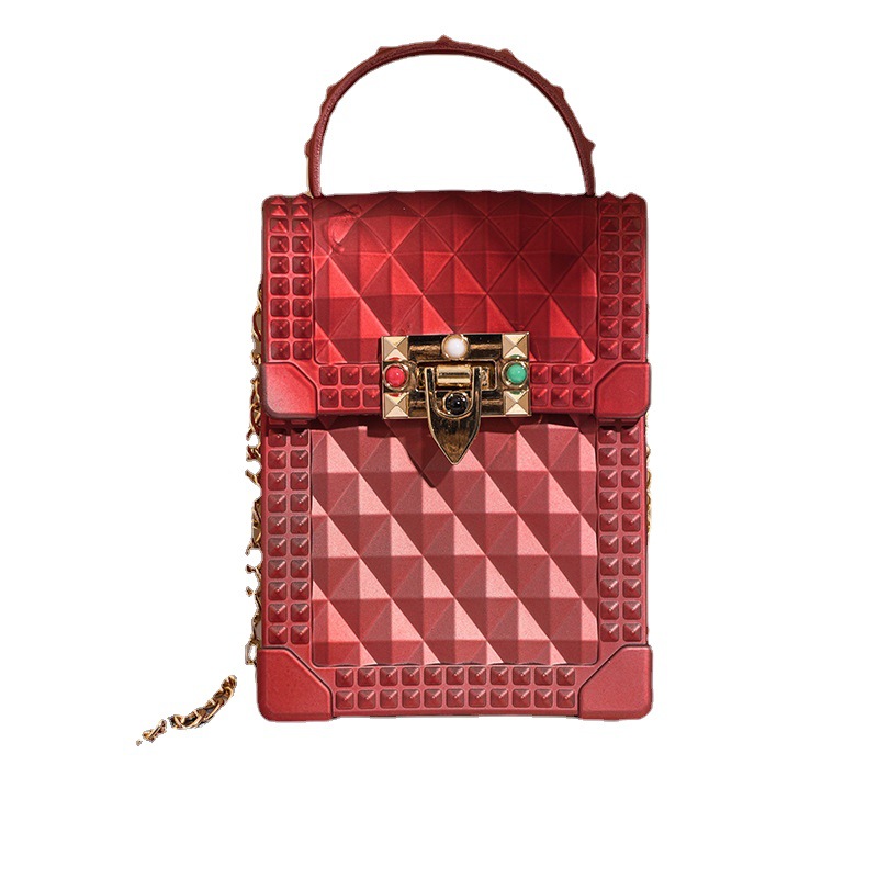New mini women's bags, trendy foreign trade colorful jelly bags, PVC mobile phone bags, crossbody bags wholesale Item Picture