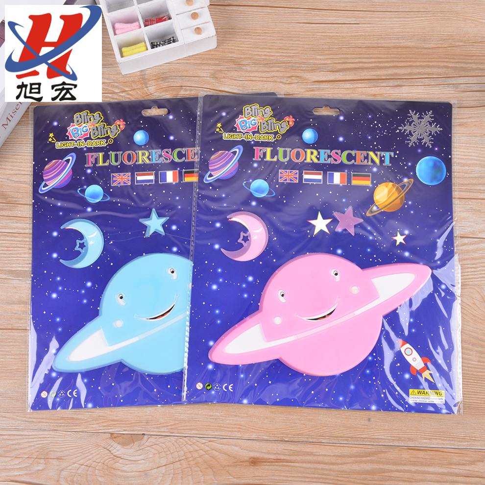 Planet series fluorescent wall stickers Moon glow-in-the-dark stickers stars Unicorn glow-in-the dark stickers custom children's bedroom in stock