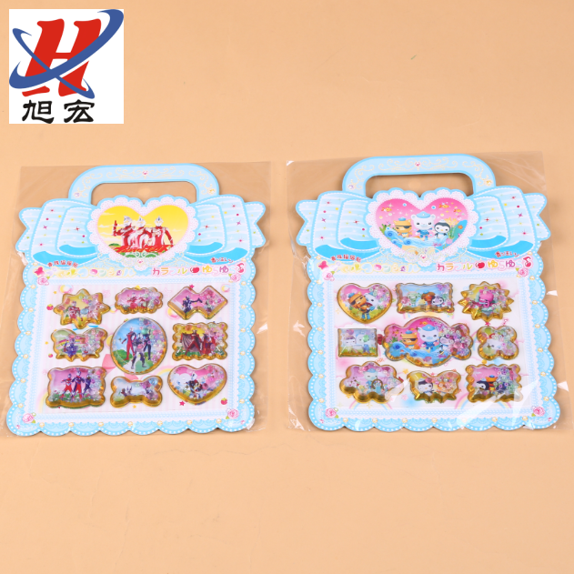厂家直销烫金立体泡泡贴 PVC注水摇摇贴 益智早教奖励贴纸批发