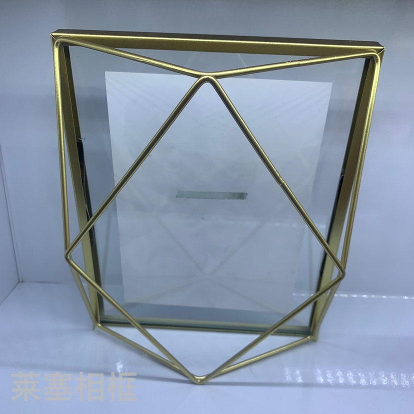 Soft Time Nordic geometric Glass creative decorative items, photos, home decoration gifts, handicrafts, metal photo frames Specification image