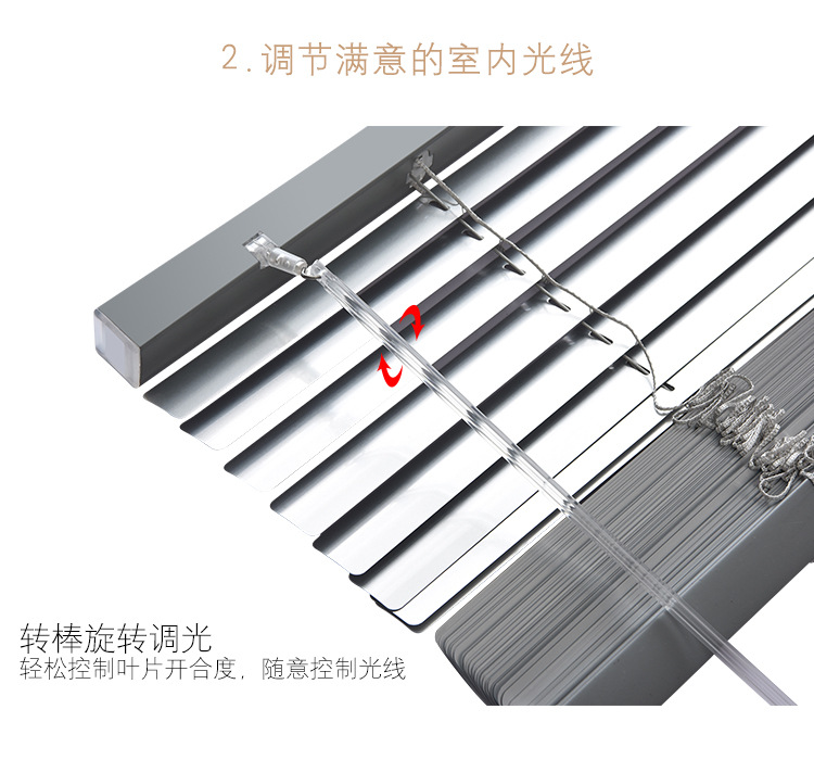 Office, hotel, bathroom, bathroom, kitchen curtain, aluminum louver, waterproof, full shading, roll curtain, curtain customization Item Picture