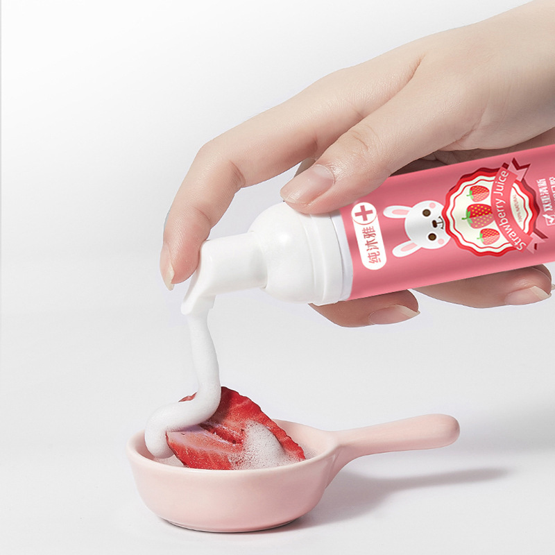 Children's mousse foam toothpaste for teeth cleaning, primary school students' mousse press-type children's toothpaste wholesale Specification image