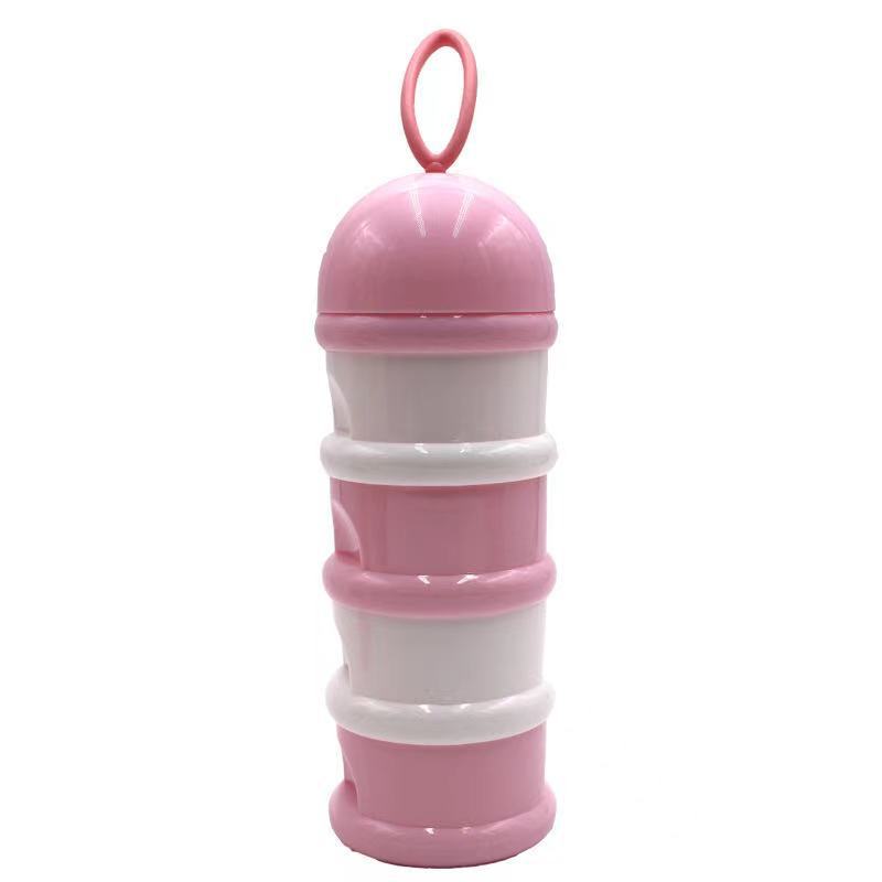 Children's milk powder boxes, portable storage boxes, outdoor snack boxes, milk powder compartments, 4-layer milk powder boxes Item Picture