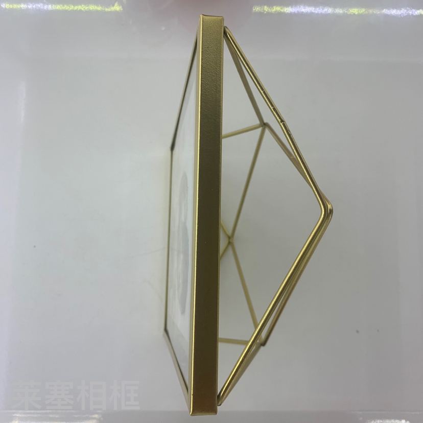 Soft Time Nordic geometric Glass creative decorative items, photos, home decoration gifts, handicrafts, metal photo frames Item Picture