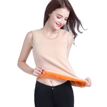 Thermal vest, women's fleece thickened, autumn and winter thermal underwear, mother's thermal top, middle-aged and elderly base underwear, waistcoat details Picture
