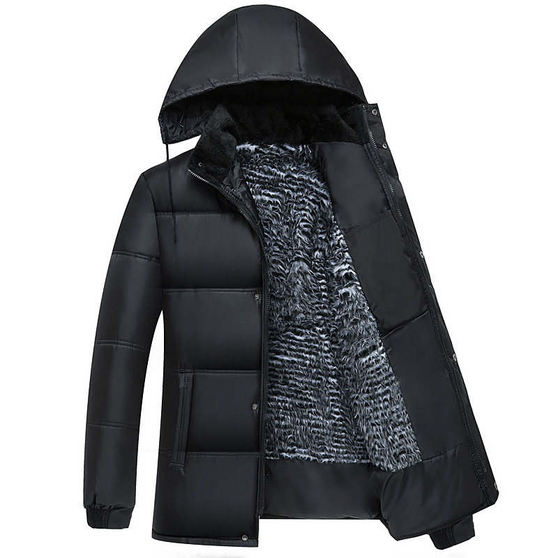 Padded padded lining warm large size dad men's winter coat cotton-padded jacket middle-aged and elderly cotton-padded coat men's