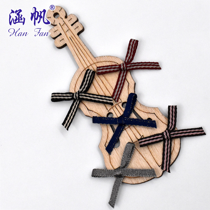 1 minute 0.3CM wide multi-color hand-tied bow clothing and accessory gift box decoration factory direct sales