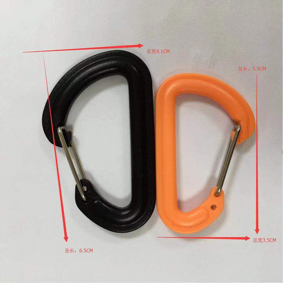 Mountaineering hooks, keychains, quick-hanging hooks, plastic hooks of various sizes, mountaineering hooks, backpack hooks, luggage accessories Specification image