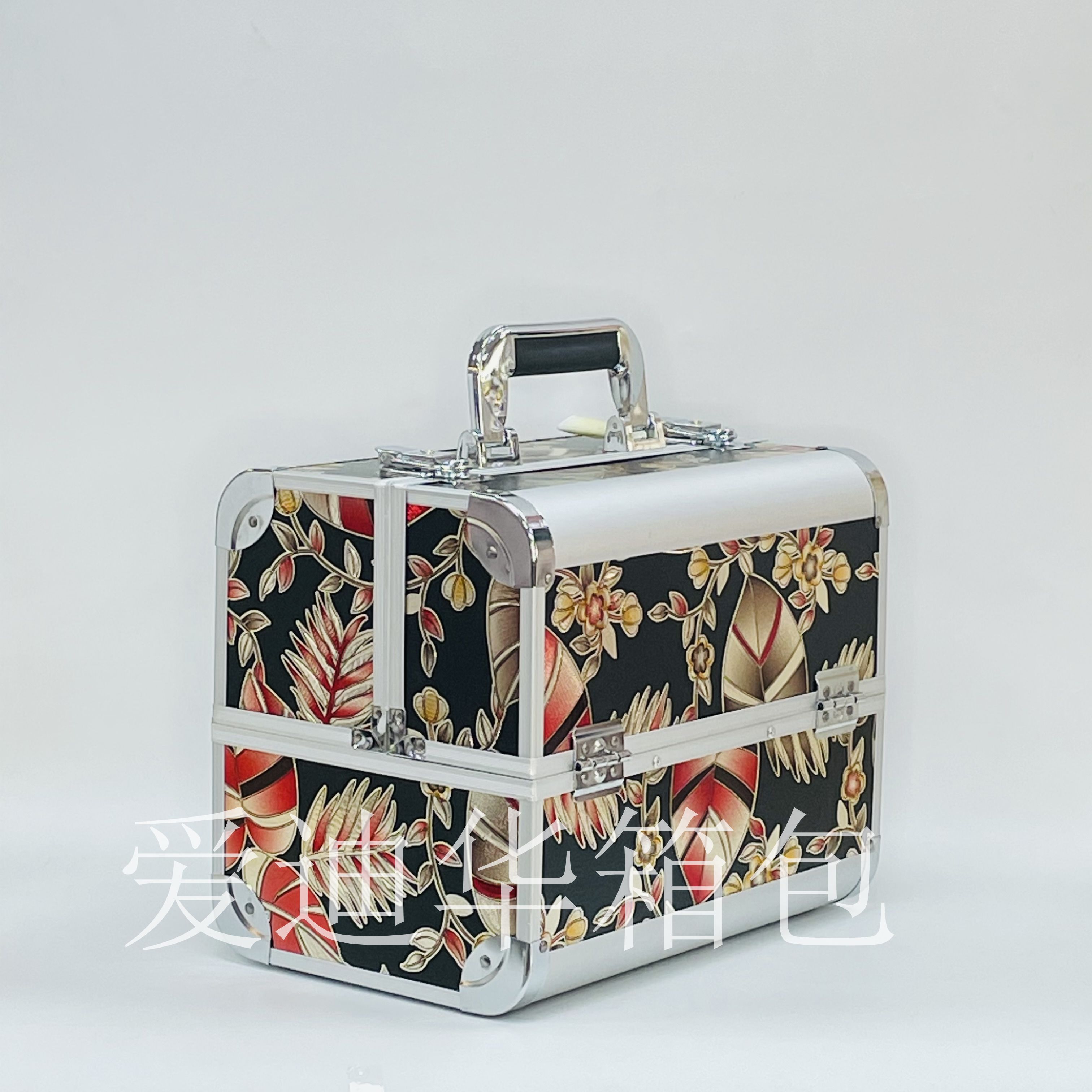 New tree-leaf-patterned portable multi-functional storage box for beauty, makeup, eyelash and nail care Item Picture