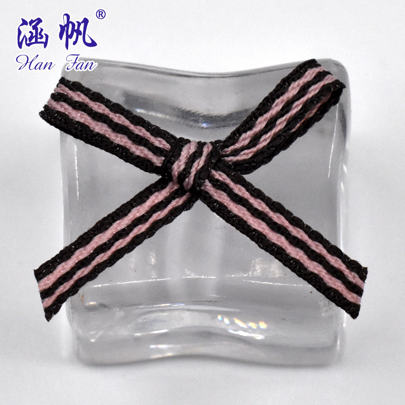 1 minute 0.3CM wide multi-color hand-tied bow clothing and accessory gift box decoration factory direct sales Specification image