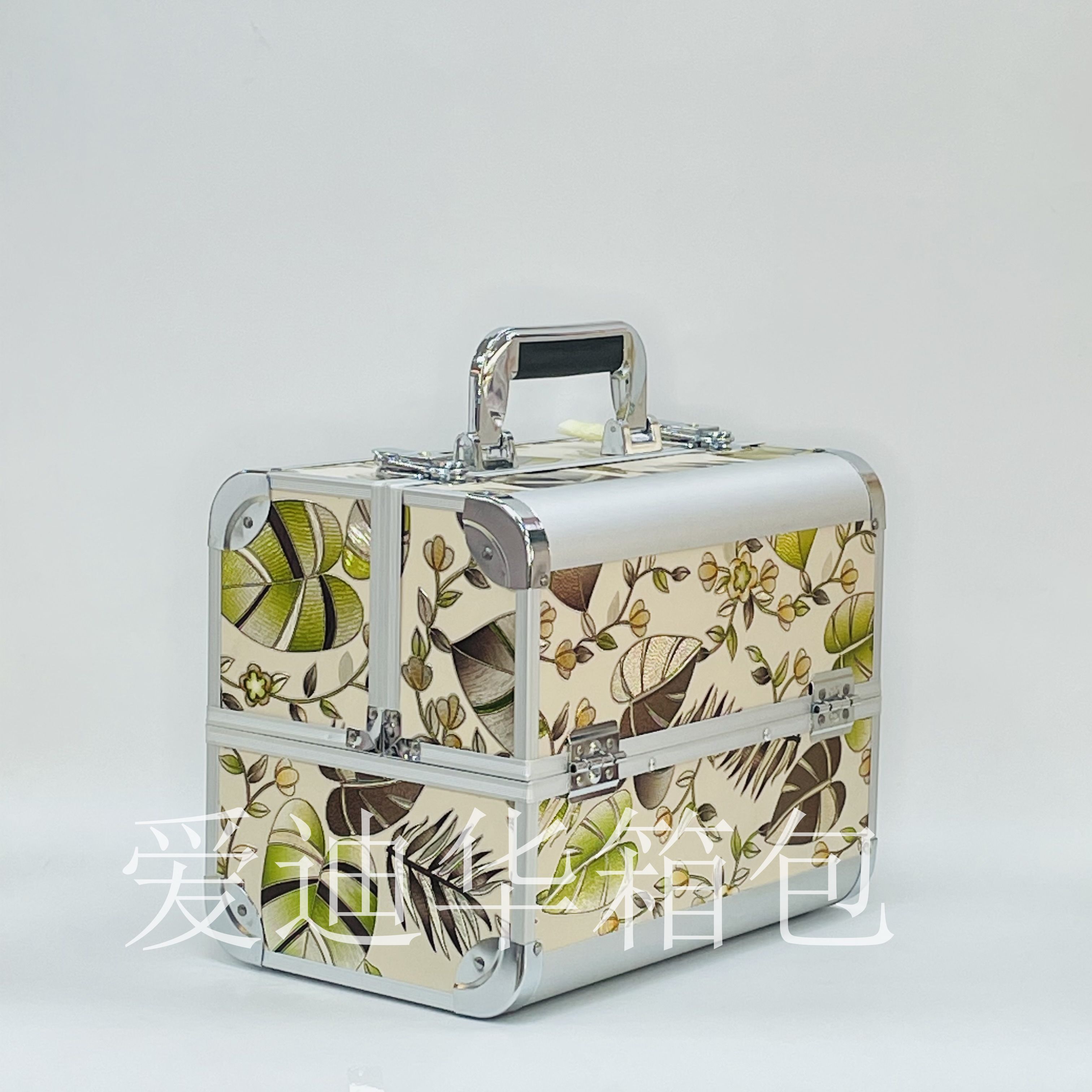New tree-leaf-patterned portable multi-functional storage box for beauty, makeup, eyelash and nail care Specification image