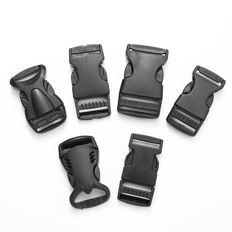Fastener polyoxymethylene safety buckle, nylon stroller buckle, pom fastener, white flat buckle, luggage accessories details Picture
