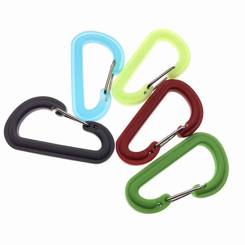 Mountaineering hooks, keychains, quick-hanging hooks, plastic hooks of various sizes, mountaineering hooks, backpack hooks, luggage accessories Item Picture