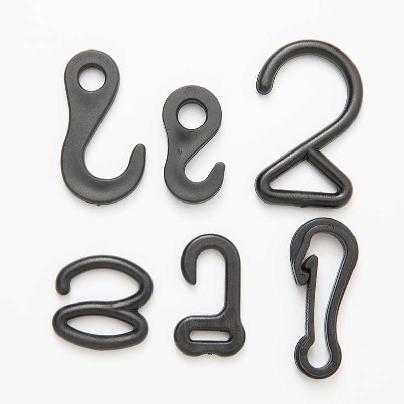 Plastic rotary crochet tape hooks, plastic hooks, dog hooks, pet hooks, luggage accessories, pom2.5 Item Picture