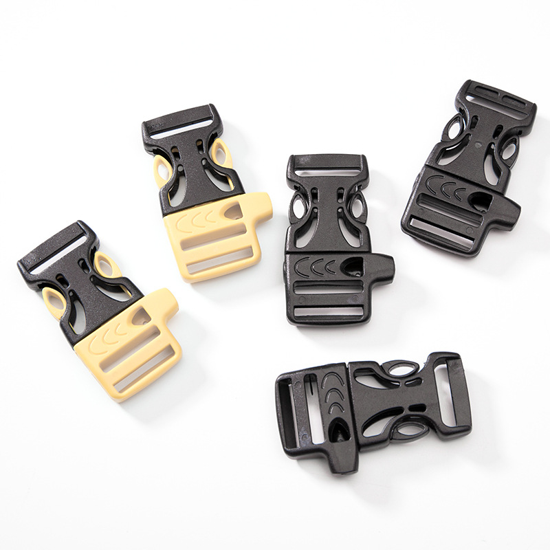 Promotional plastic clasp, swimming whistle clasp, life-saving bracelet clasp, eco-friendly orange clasp details Picture