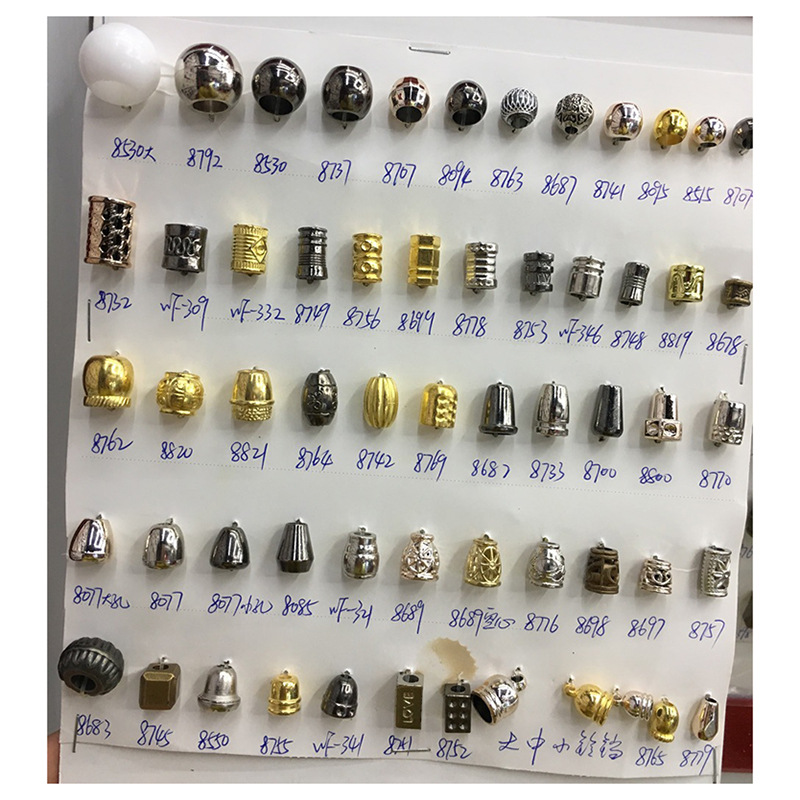 Low-price wholesale of plastic electroplated hanging clock rope buckles, spring buckles, cat's eye buckles, cat's eye buckles, double-hole round buckles Item Picture