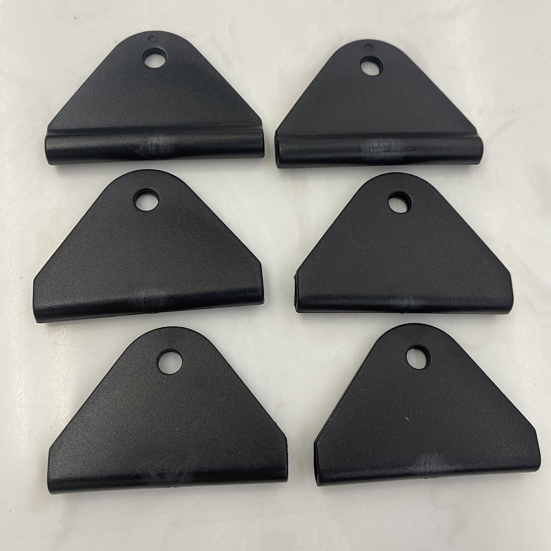 Triangular piece D-shaped buckle, 5CM inner diameter webbing buckle, stroller webbing fixed buckle, nail fixed D-shaped buckle in stock Specification image