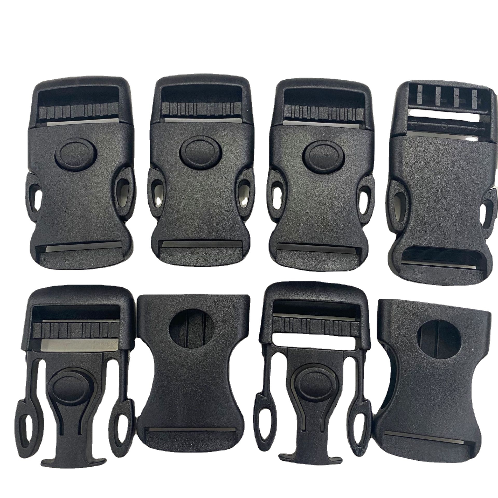 Plastic buckles, bag webbing buckles, webbing adjustment buckles, backpack buckles, firm 2.5CM webbing buckles, etc Item Picture