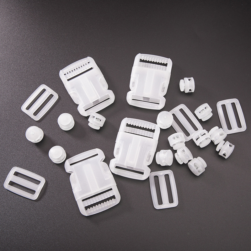 Factory direct sales with low prices for webbing buckles, ladder buckles, mesh buckles and transparent plastic adjustment buckles
