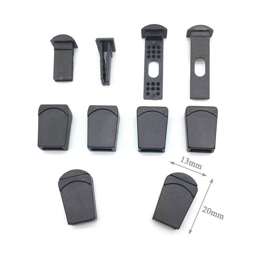 Plastic tail clips, hook heads, tail pull rope buckles, webbing buckles, shoe buckles, webbing tail pull hooks and other models are available in stock Item Picture