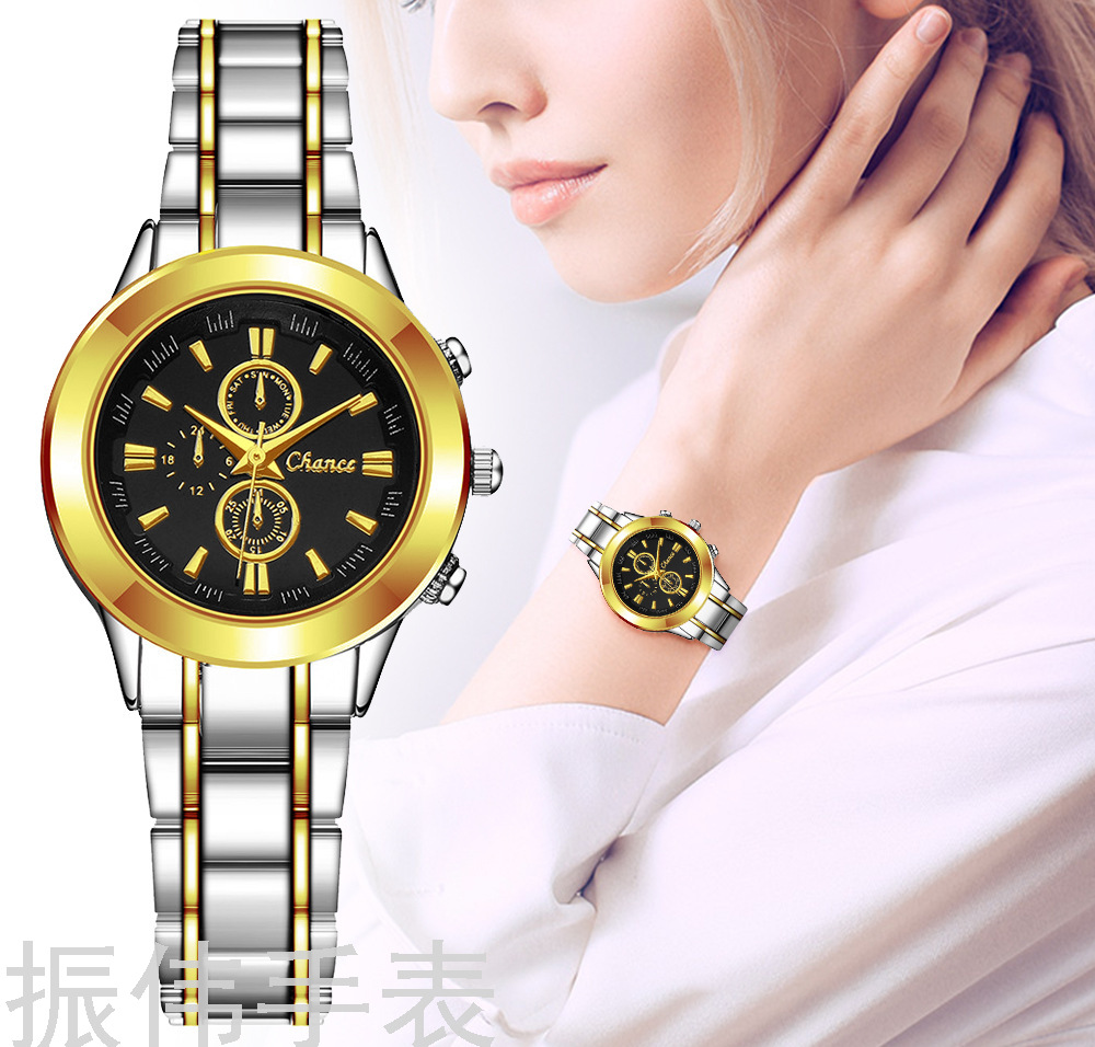 Simple and fashionable Women's steel band watches, business and casual wristwatches, direct sales from women's factory