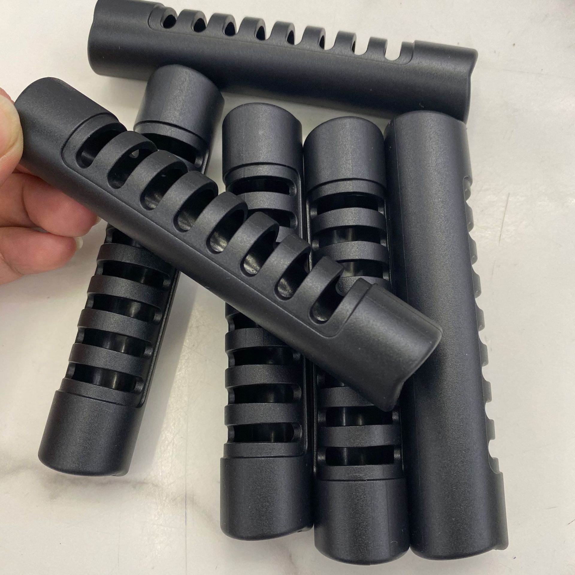 Plastic webbing handle, single-tube luggage accessory handle, webbing handle, plastic handle, PVC luggage handle details Picture
