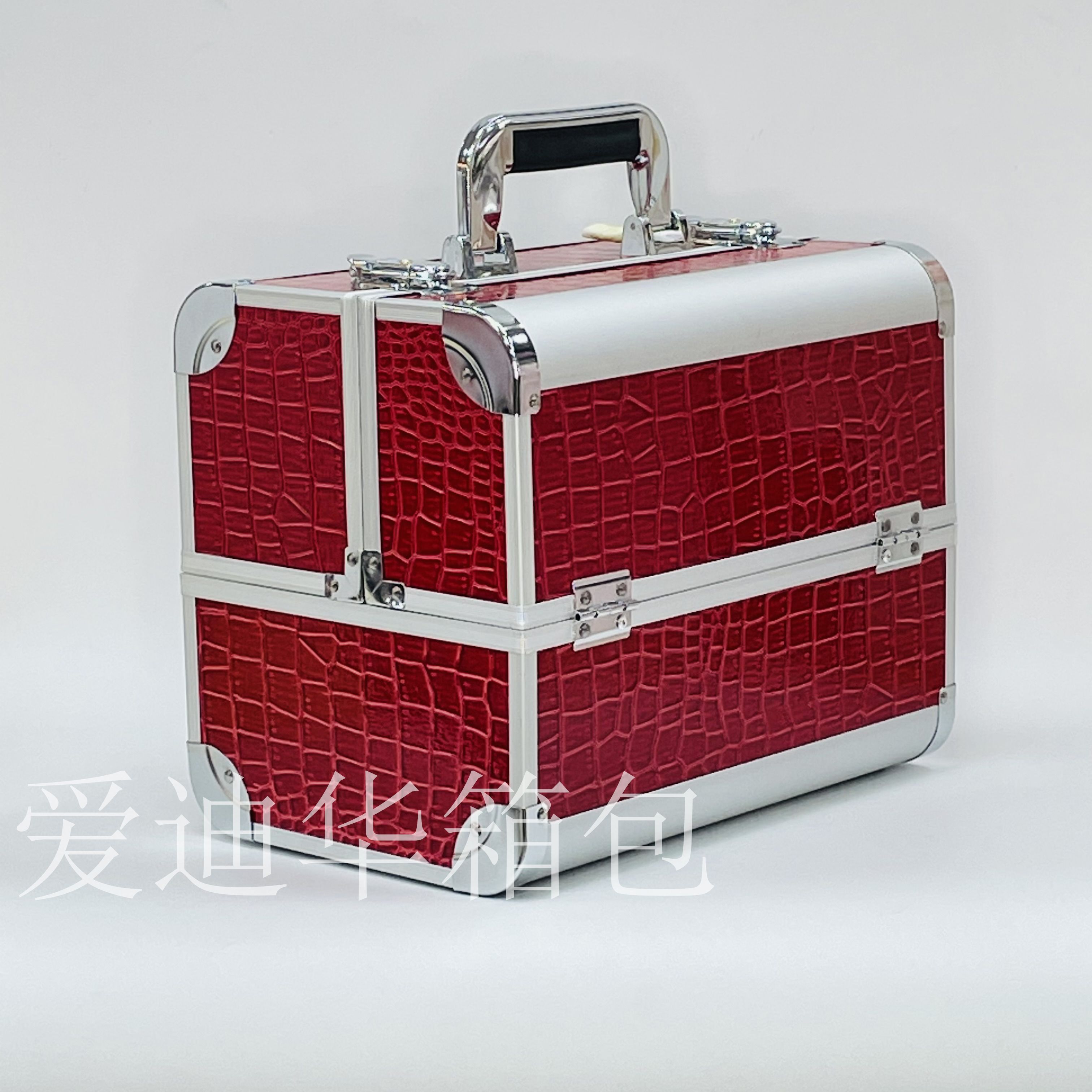 Aidihua's new high-end aluminum crocodile-patterned portable beauty, makeup, and nail care multi-functional makeup box Application Scenario
