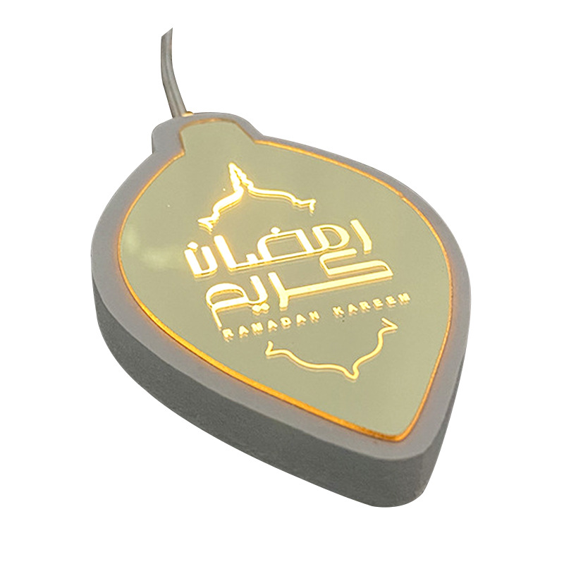 Ramadan's new LED leaf-shaped light string features customizable Eid home festival decoration patterns for the Middle East Ramadan Item Picture