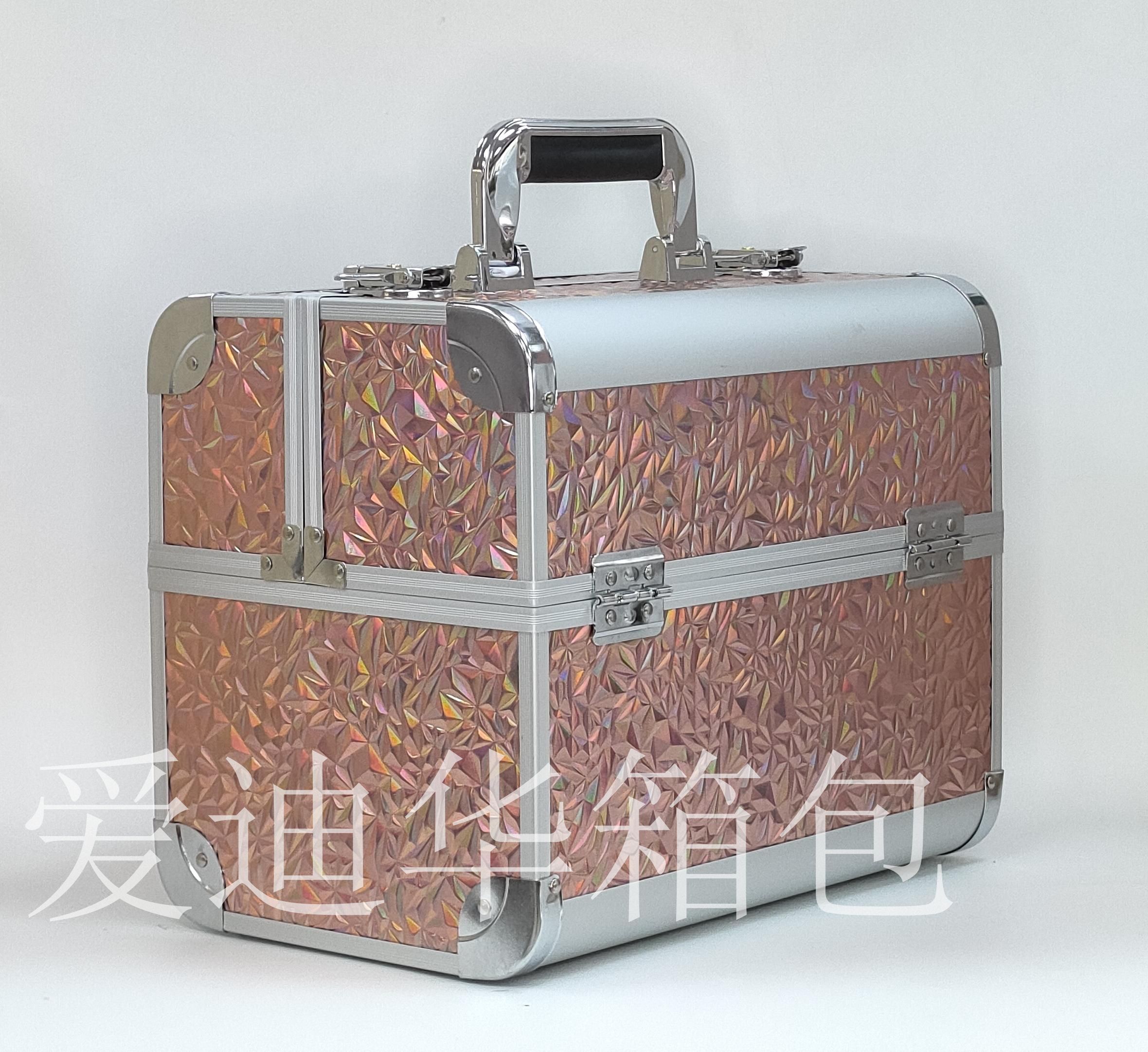 The new diamond-patterned large-capacity portable beauty and nail care multi-functional makeup box is a super popular and internet-famous model in 2021 Application Scenario