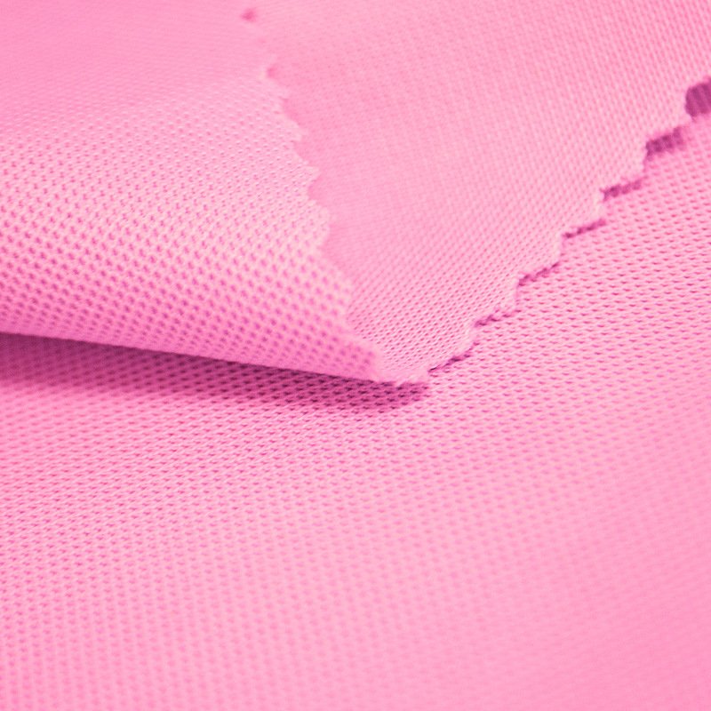 All silk bead ground cloth polo shirt fabric pineapple cloth quick drying all polyester bird's eye polyester bead ground mesh cloth thumbnail