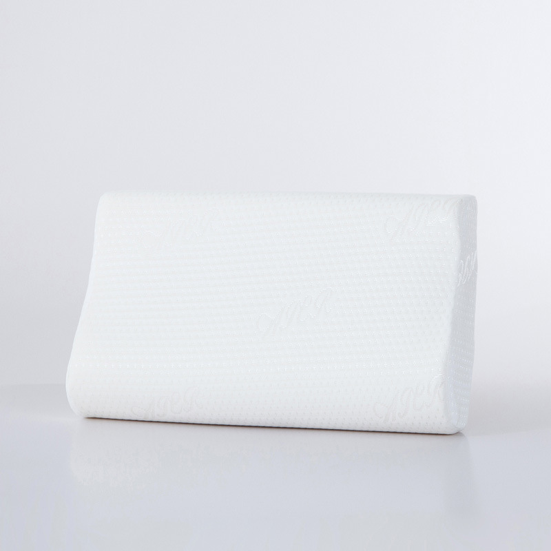 White/beige knitted fabric slow rebound space memory foam pillow, cervical pillow, memory pillow slow rebound bread pillow Application Scenario