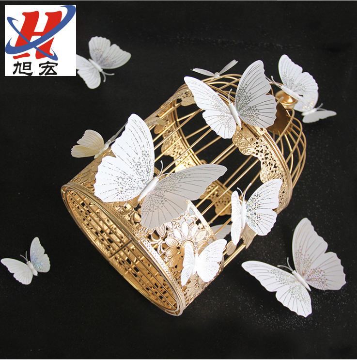 Factory direct sales of creative new and dazzling butterfly stickers, laser gold and silver butterfly stickers with butterfly stickers Item Picture