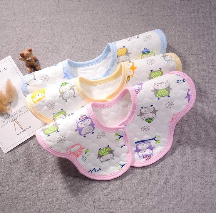 Baby saliva bib waterproof saliva towel 360 degree swivel bib