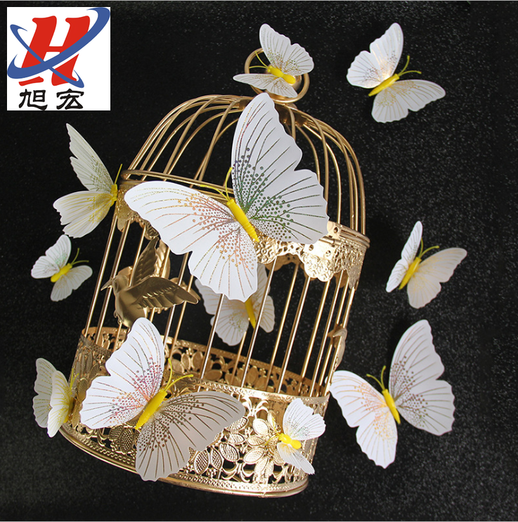 Factory direct sales of creative new and dazzling butterfly stickers, laser gold and silver butterfly stickers with butterfly stickers full figure