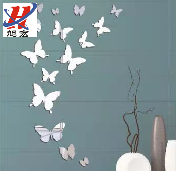 New acrylic butterfly mirror butterfly wall sticker butterfly magnet decorative magnet sticker butterfly creative sticker
