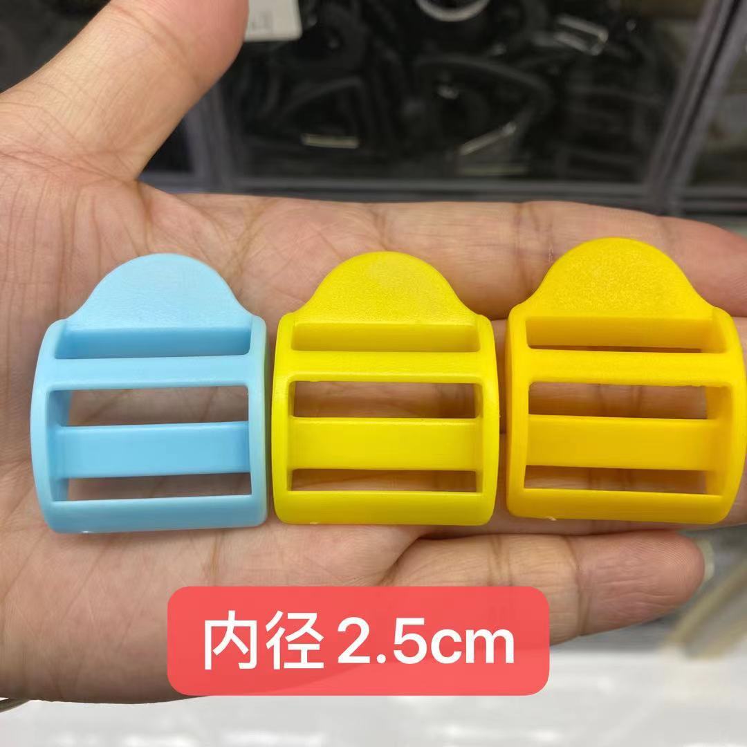 In-stock color plastic adjustable buckle, three-level and four-level buckle, bag and backpack hooks, color rotating hooks, quick delivery Specification image