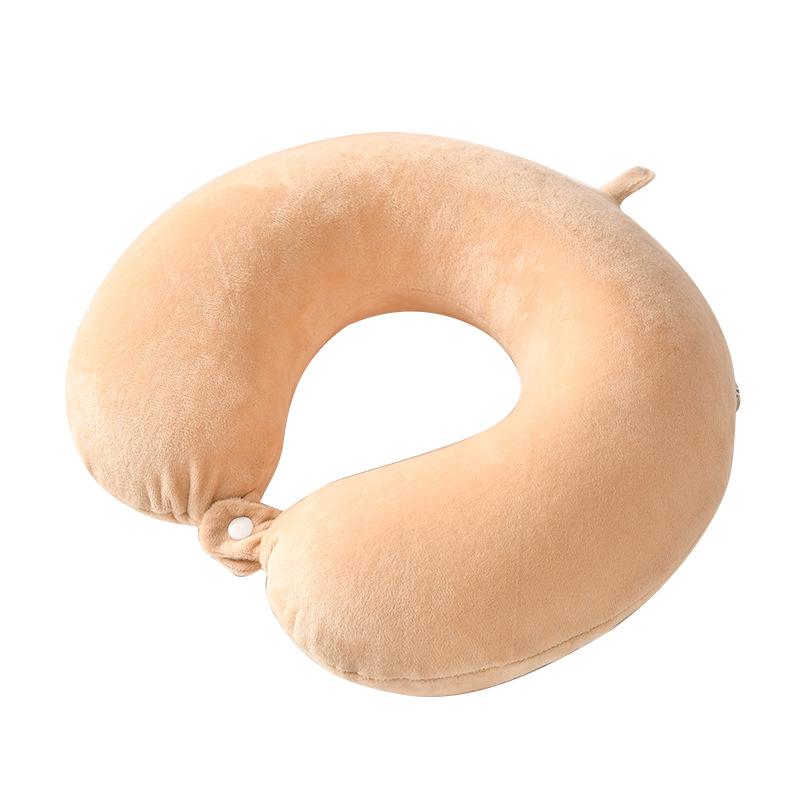 Solid-color U-shaped pillow, memory foam, comfortable driving travel neck pillow, airplane pillow, office prone sleep and midday rest neck pillow Specification image