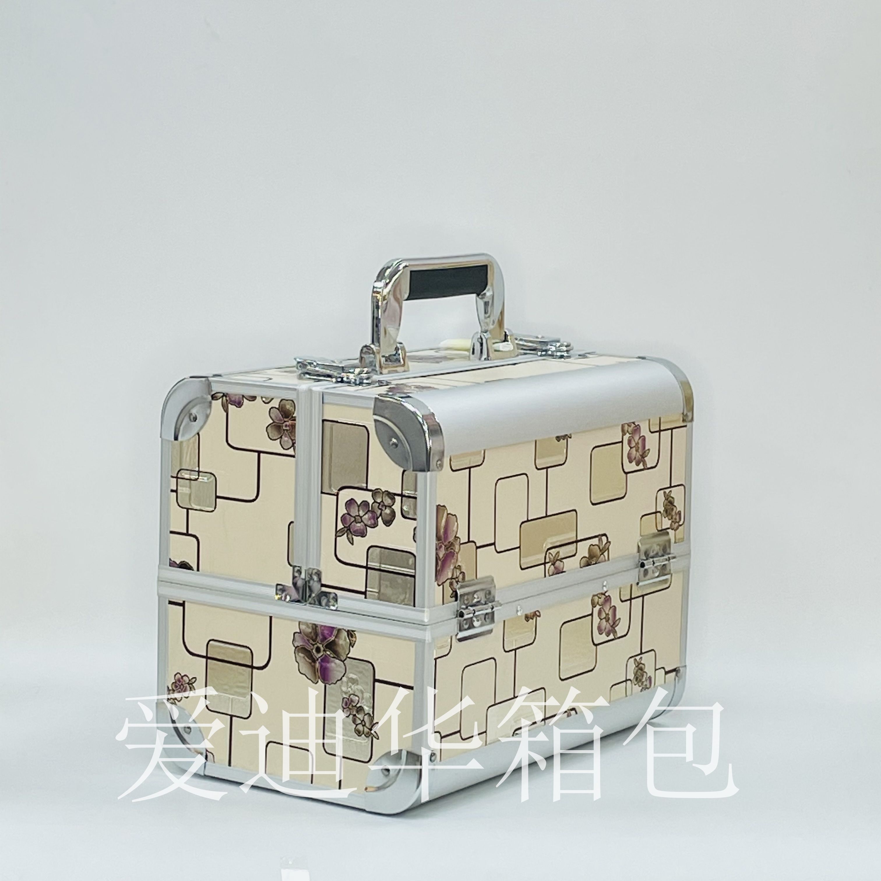 New layout pattern portable multi-functional storage box for beauty, makeup, eyelash and nail care Specification image