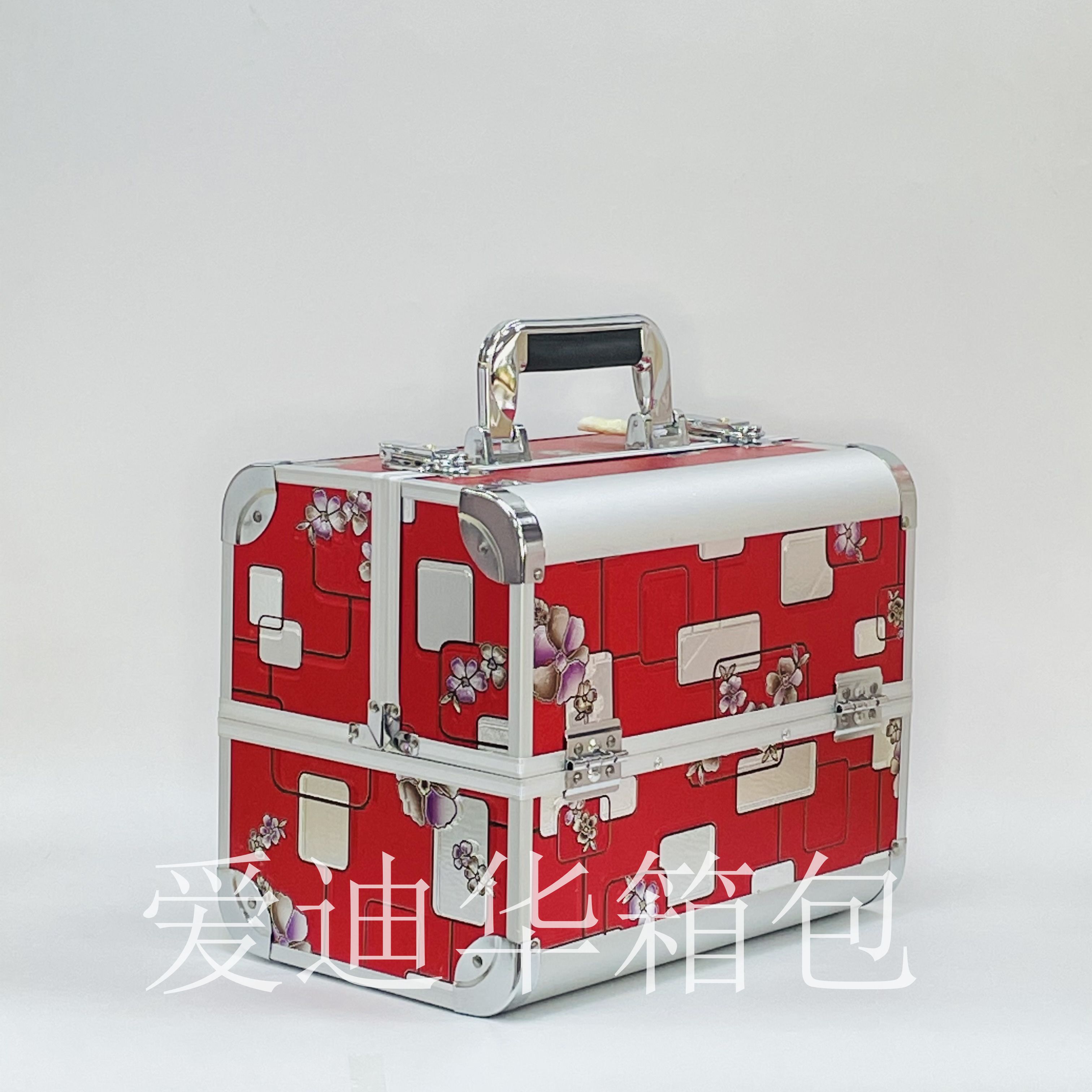 New layout pattern portable multi-functional storage box for beauty, makeup, eyelash and nail care
