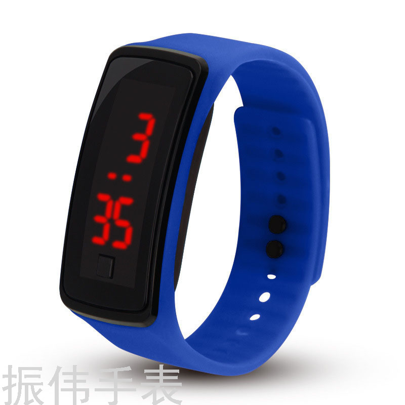 Second-generation wristband watch, sunglasses, LED electronic watch, student plastic children's watch, student gift in stock Item Picture