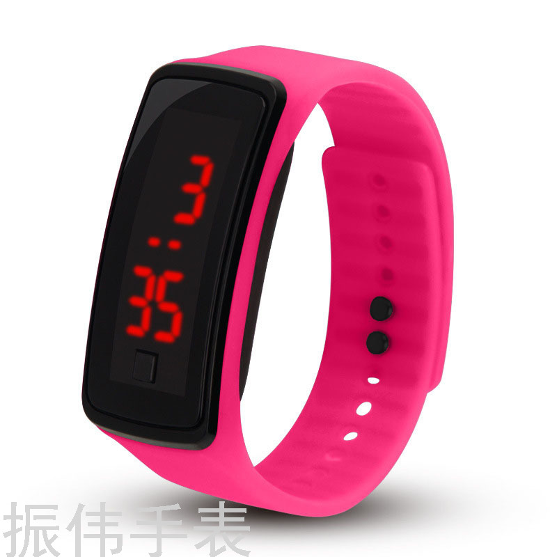 Second-generation wristband watch, sunglasses, LED electronic watch, student plastic children's watch, student gift in stock