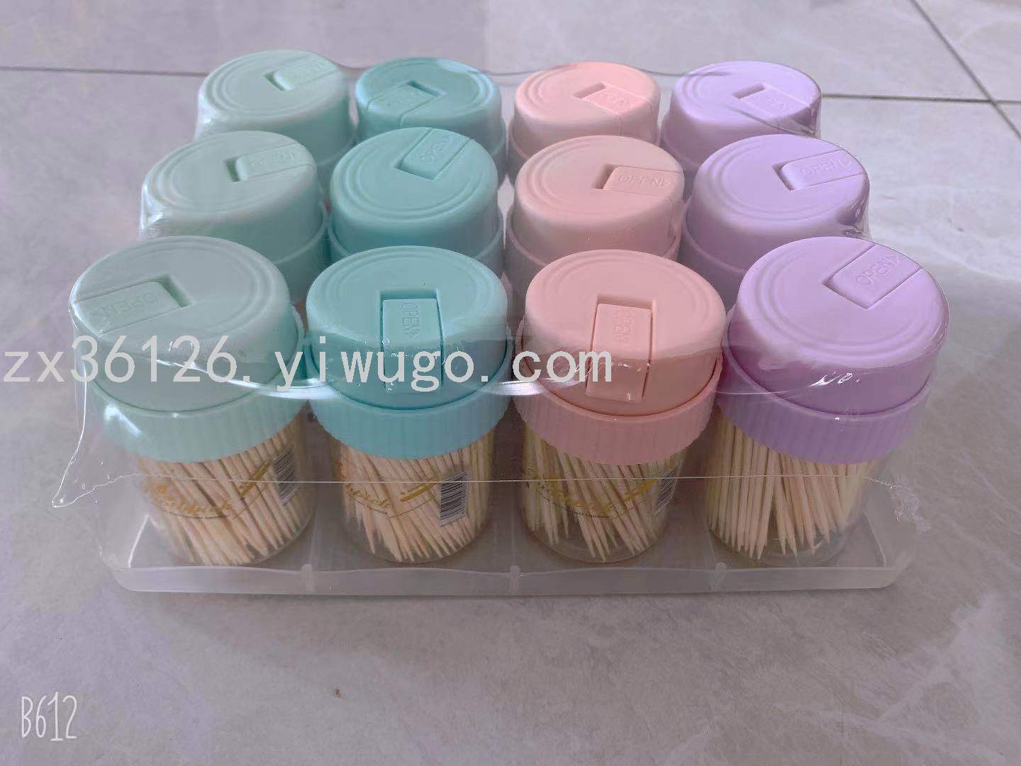 Home Nordic style automatic pop-up plastic toothpick holder Hotel restaurant simple press automatic toothpick box