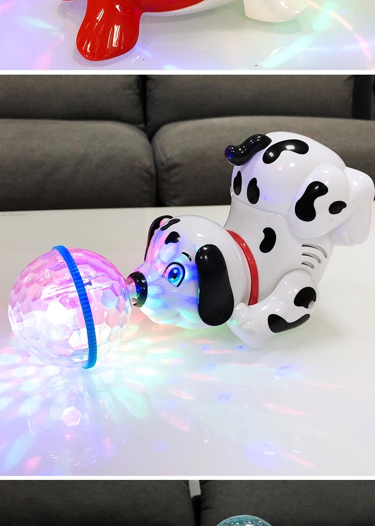 Children's electric dancing, universal projection, rotating dog, light, music, rotating puppy, educational toys for boys and girls Specification drawing