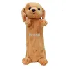 Plush toy dog pen case bag, plush pen case, cartoon pen case, dog pen case, cartoon dog pen case, student pen case details Picture