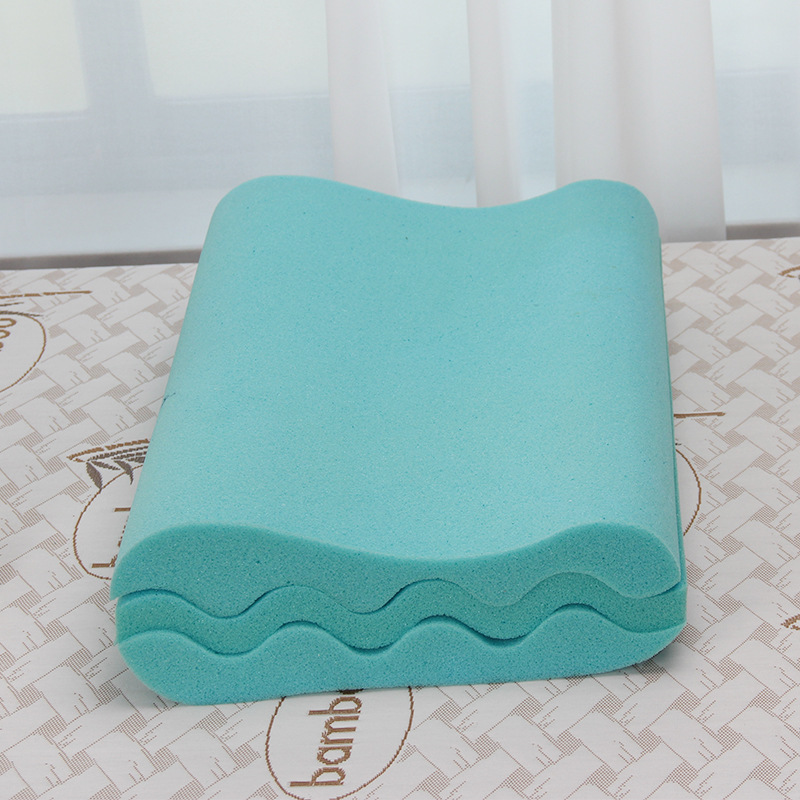 Irregular-shaped wire-cut pillow core, slow rebound, sponge layer cutting, memory adjustable, memory foam cutting pillow details Picture