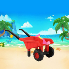 儿童玩具塑料推土车玩具宝宝沙滩车手推车地毯工程车童车一件代发