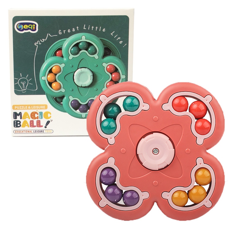 New Rubik's Cube and Magic bean toys, stress-relieving and creative Rubik's Cube toys, double-sided rotating Rubik's Cube toys, factory direct sales Item Picture