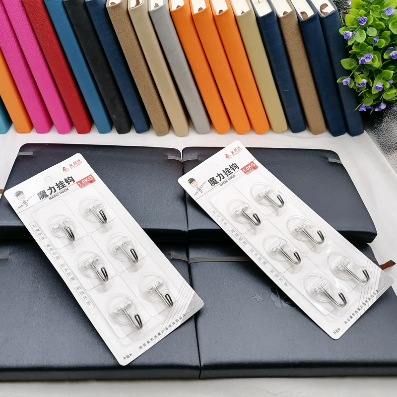 L1312 9080# Nano 6-hook strong Adhesive hook Daily Necessities and household items 2-yuan store in Yiwu details Picture
