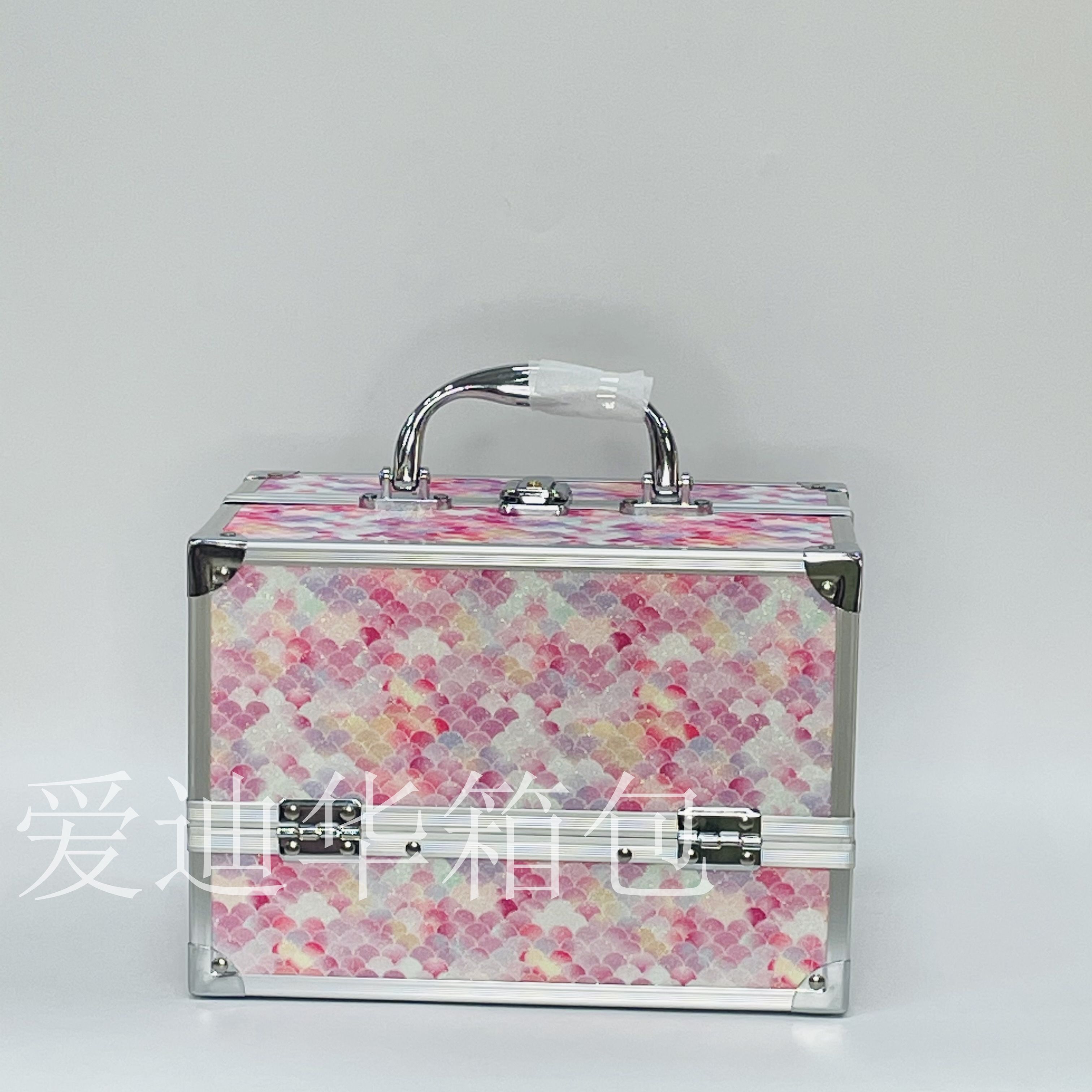 The new mermaid small size exquisite large-capacity beauty and nail care fashion professional makeup box from Aidihua is a bestseller on the Internet details Picture