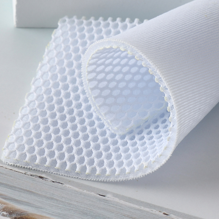 Factory direct sales of special sandwich mesh fabric, 100% polyester modern abstract printed sandwich woven fabric